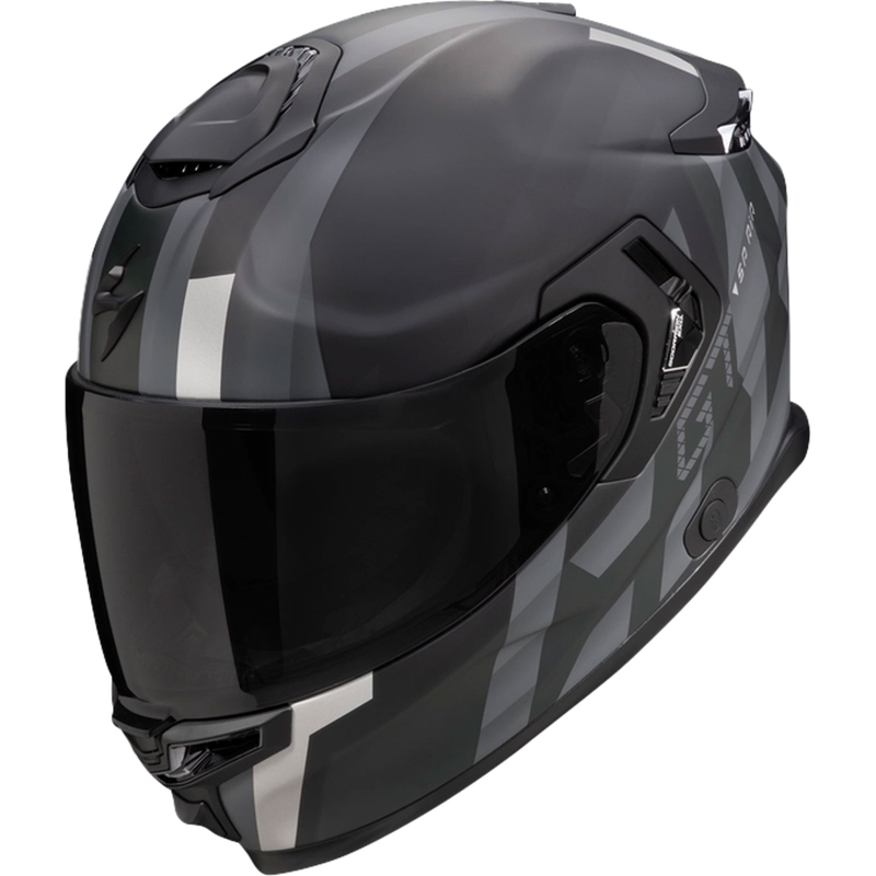 Casca moto integrala Scorpion EXO-GT SP AIR TOURADVEN negru-argintiu lichidare