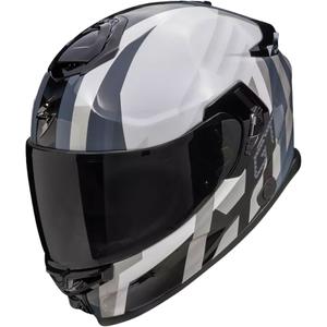 Casca moto integrala Scorpion EXO-GT SP AIR TOURADVEN alb perlat-argintiu