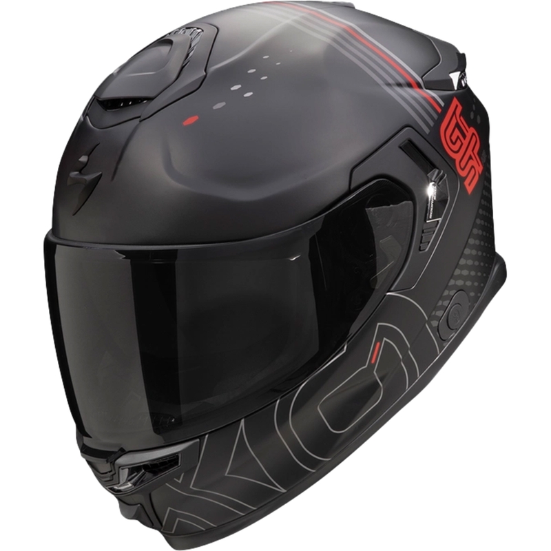 Casca integrala de motocicleta Scorpion EXO-GT SP AIR TECHLANE negru-gri-rosu lichidare