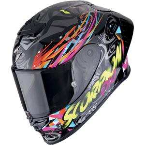 Casca moto integrala Scorpion EXO-R1 EVO II AIR SAVAGE negru-albastru-roz