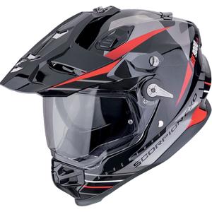Casca enduro Scorpion ADF-9000 Air Feat negru-argintiu-rosu