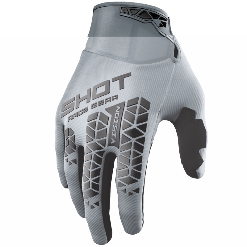 Mănuși motocross Shot Vision Tech gri