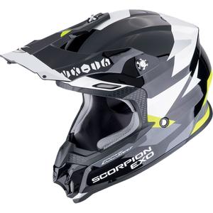 Casca motocross Scorpion VX-16 EVO AIR ROD negru-galben fluo