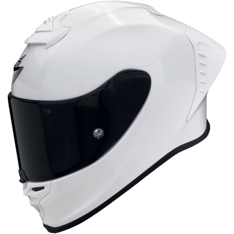 Casca moto integrala Scorpion EXO-R1 EVO AIR FIM Racing #1 alb perlat solid