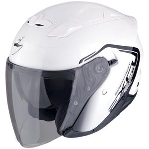 Casca moto deschisa SCORPION EXO-230 CIT-E alb-negru