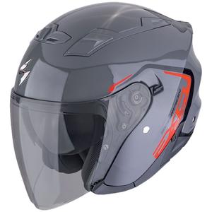 Casca moto deschisa SCORPION EXO-230 CIT-E gri-rosu