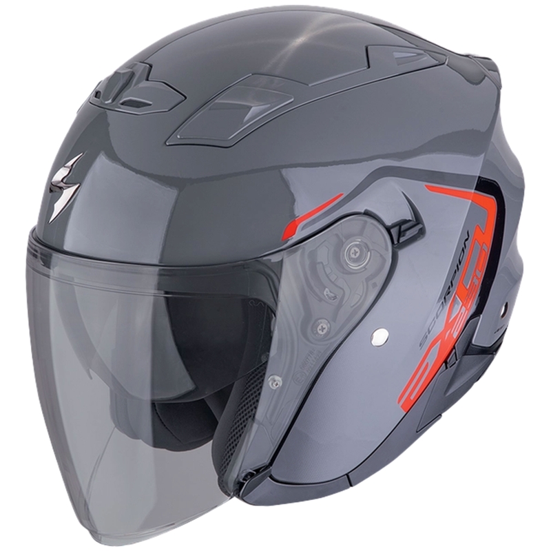 Casca moto deschisa SCORPION EXO-230 CIT-E gri-rosu