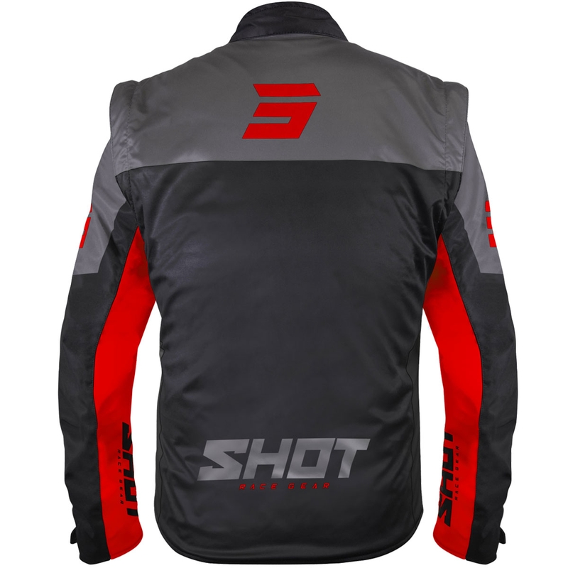 Geacă softshell Shot Softshell Lite negru-roșu