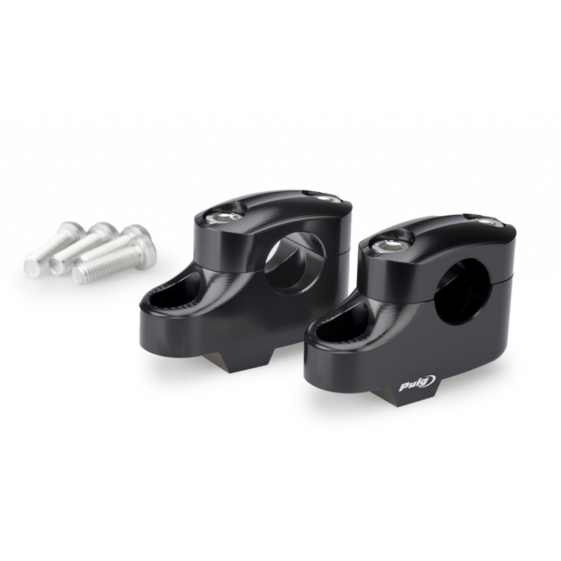 Risers PUIG PULLBACK Negru height 20mm, d 25mm, back 16mm
