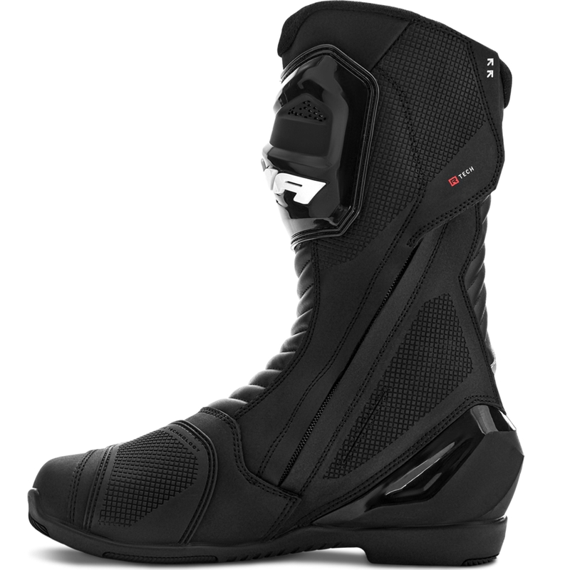 Ghete motociclete Shima RX-3 negru-roșu fluo