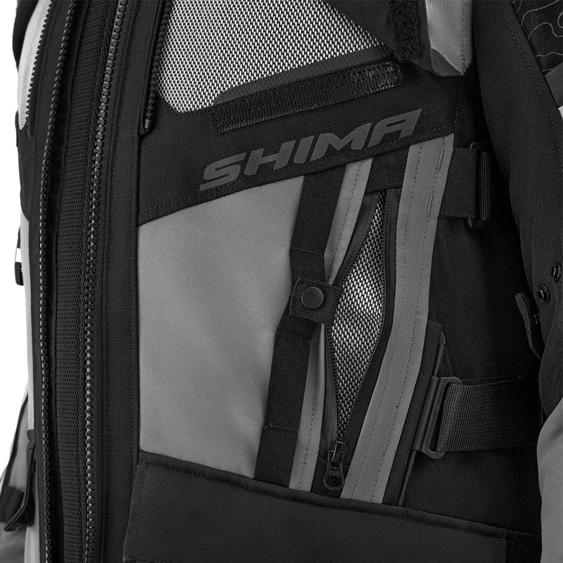Geacă de motocicletă Shima Tracker gri deschis