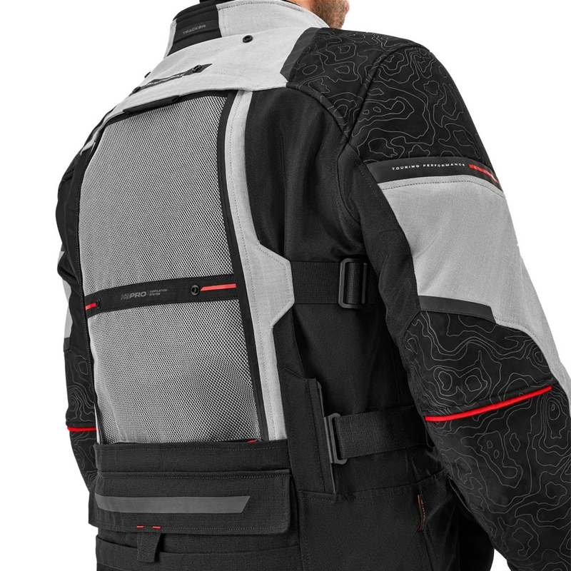 Geacă de motocicletă Shima Tracker gri deschis