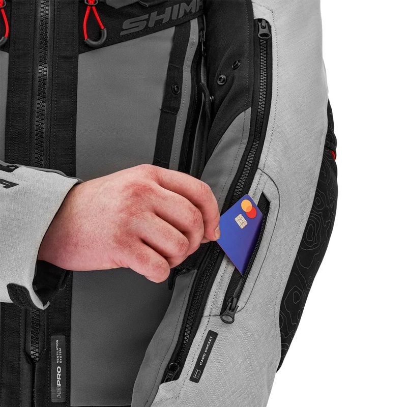 Geacă de motocicletă Shima Tracker gri deschis