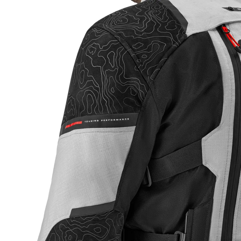 Geacă de motocicletă Shima Tracker gri deschis
