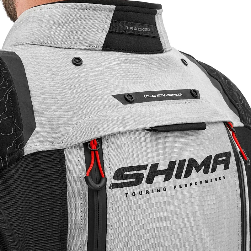 Geacă de motocicletă Shima Tracker gri deschis