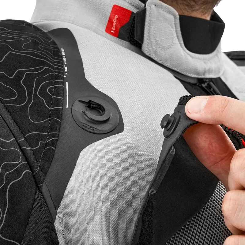 Geacă de motocicletă Shima Tracker gri deschis