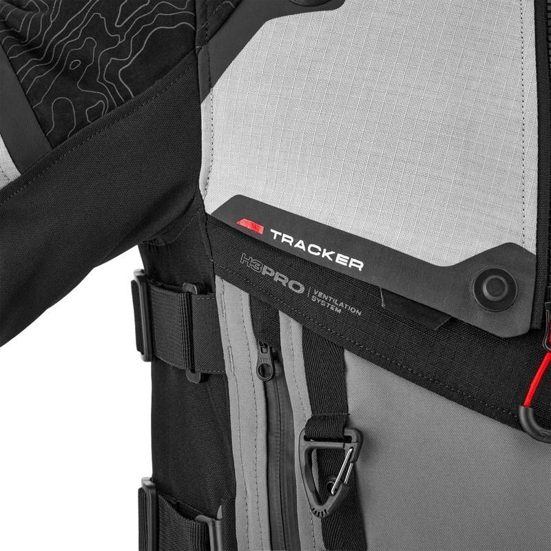 Geacă de motocicletă Shima Tracker gri deschis