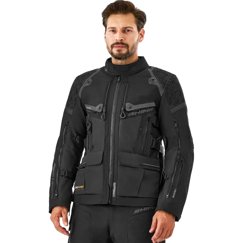 Geacă de motocicletă Shima Tracker neagră
