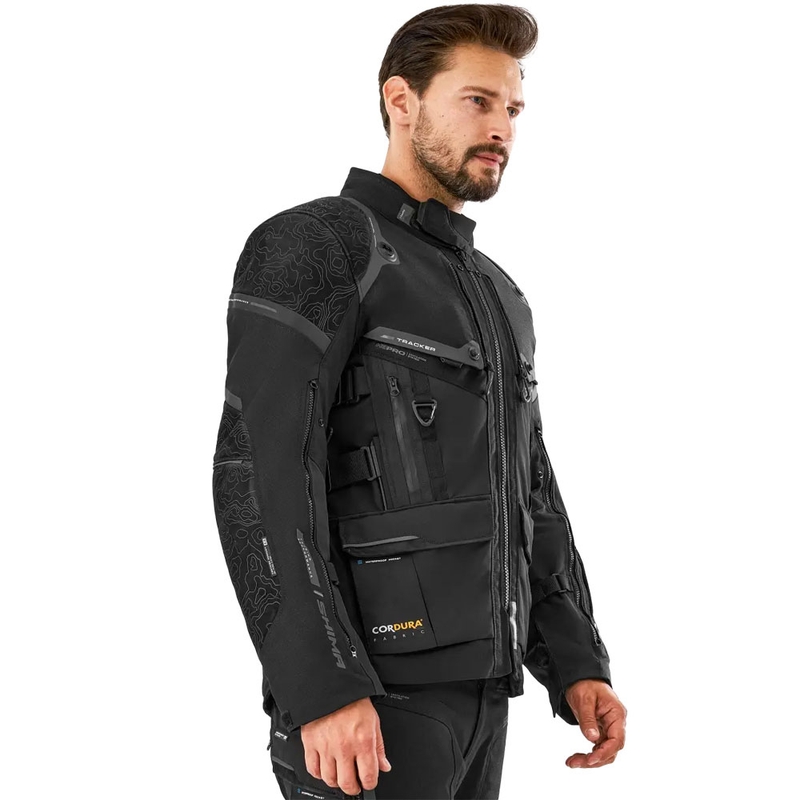 Geacă de motocicletă Shima Tracker neagră