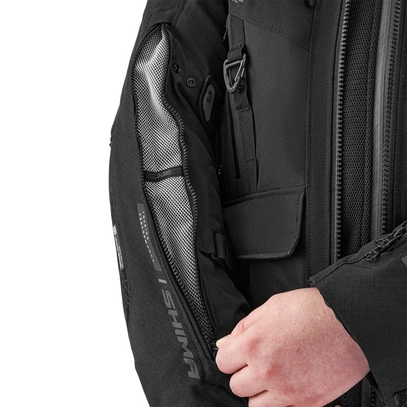 Geacă de motocicletă Shima Tracker neagră