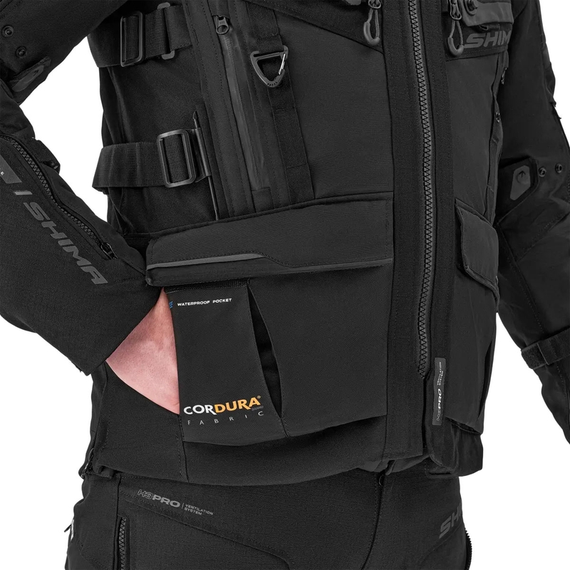 Geacă de motocicletă Shima Tracker neagră