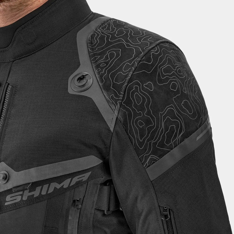 Geacă de motocicletă Shima Tracker neagră