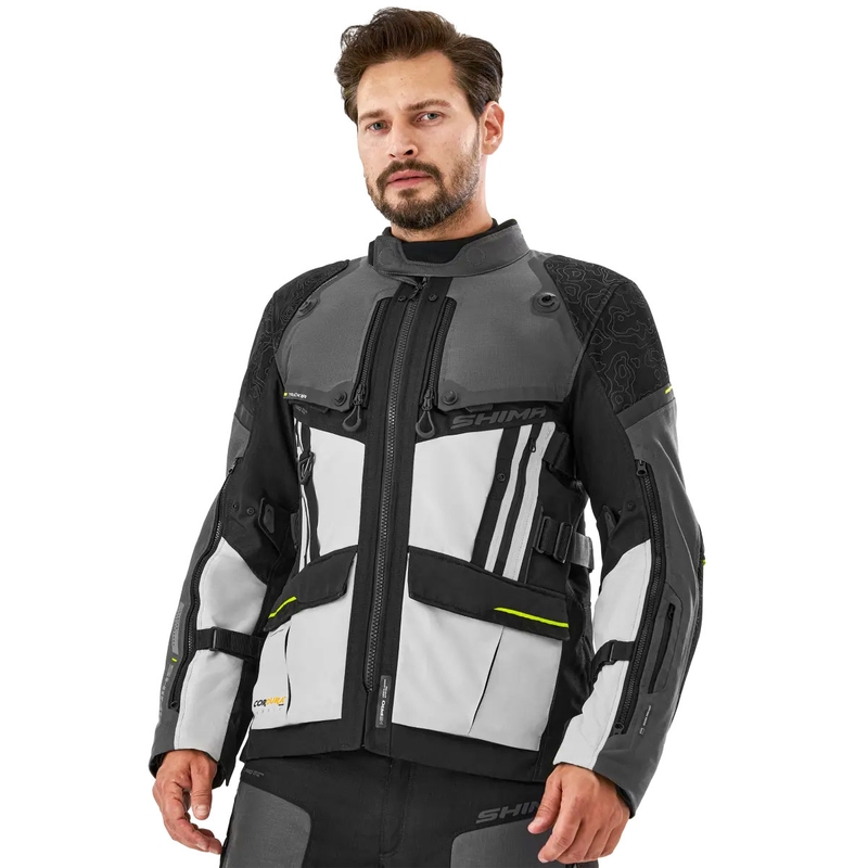 Geacă de motocicletă Shima Tracker gri