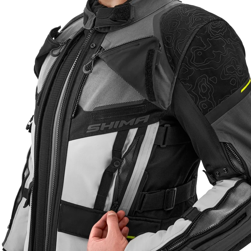 Geacă de motocicletă Shima Tracker gri
