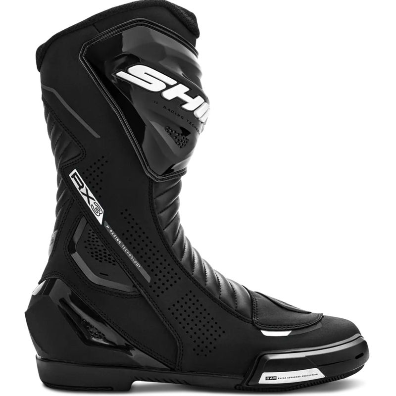 Ghete moto pentru femei Shima RX-3 negru-alb