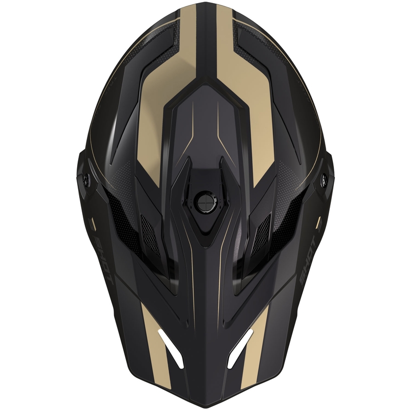 Cască de motocicletă enduro Shot Trek Max Vision Rally negru lucios-nisip