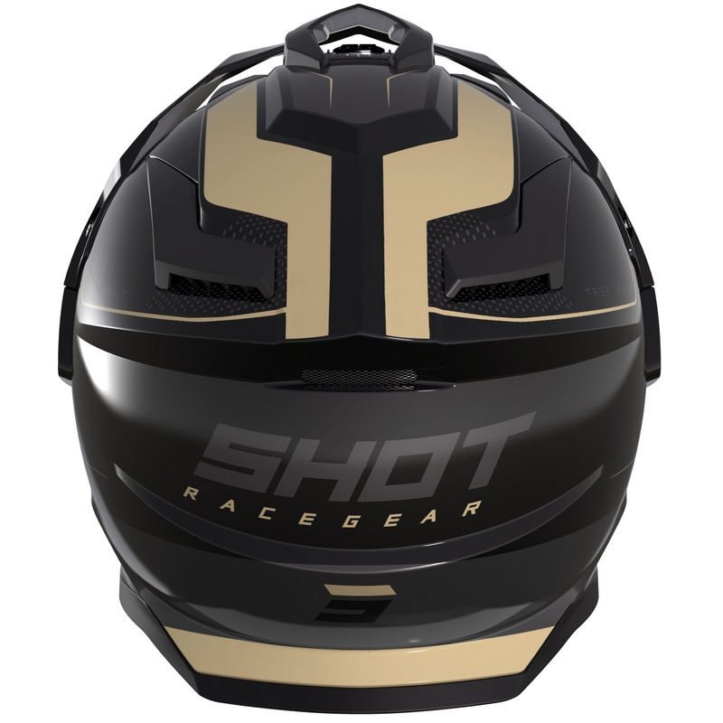 Cască de motocicletă enduro Shot Trek Max Vision Rally negru lucios-nisip