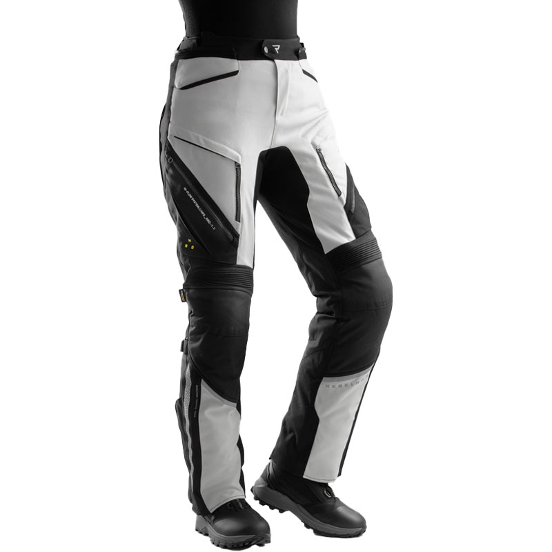 Pantaloni de motocicletă Rebelhorn Hardy 3.0 pentru femei, negru-gri