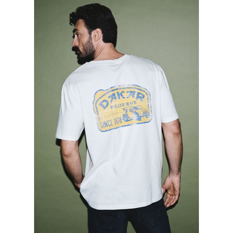 Tricou Dakar Vint B alb