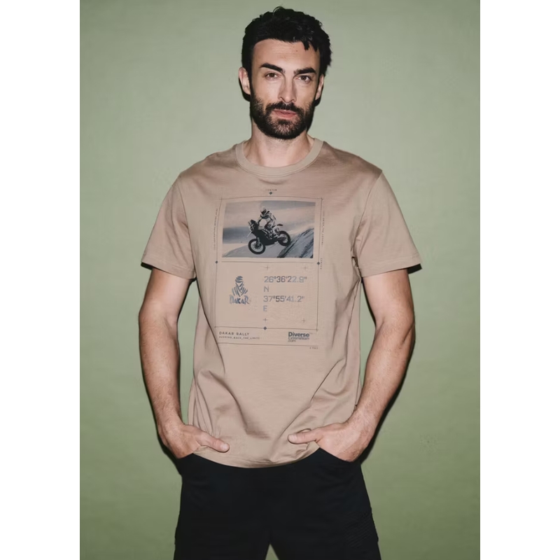 Tricou Dakar DES DSRT 0625 bej
