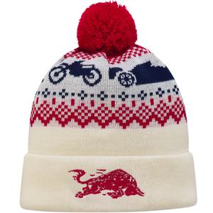 Căciulă Red Bull XMAS alb-roșu