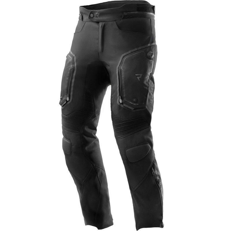 Pantaloni de motocicletă extensibili Rebelhorn Borg II negri