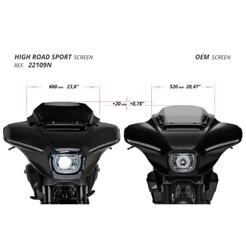 Parbriz PUIG HIGH-ROAD SPORT smoke