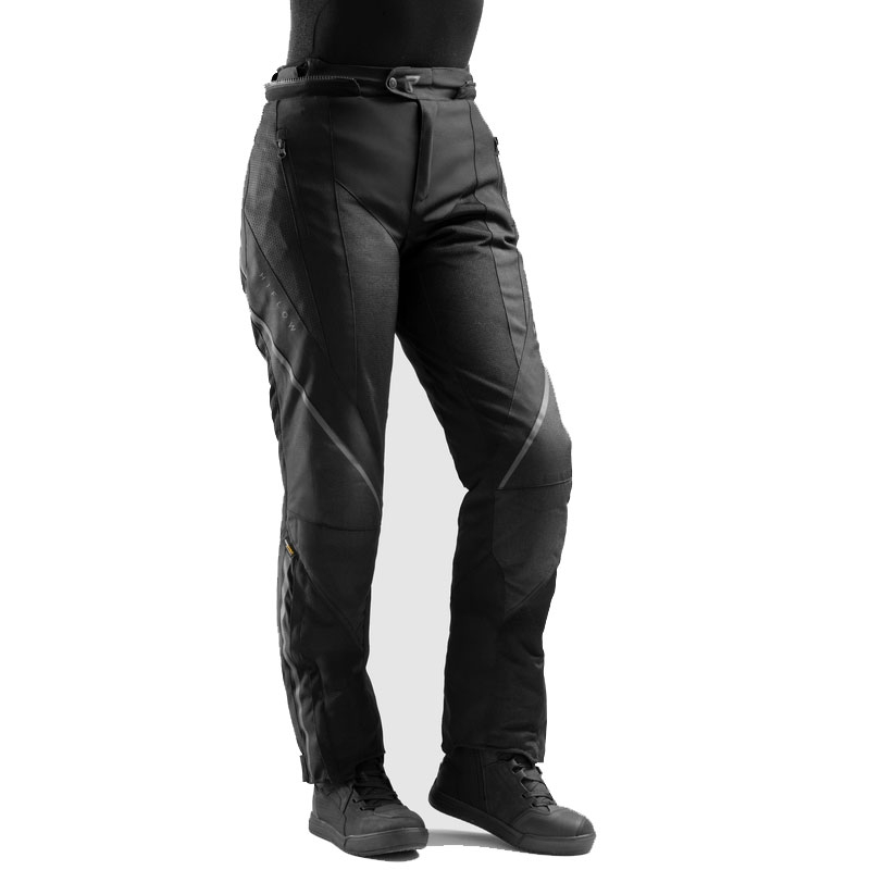Pantaloni de motocicletă de damă prelungiți Rebelhorn Hiflow V negri