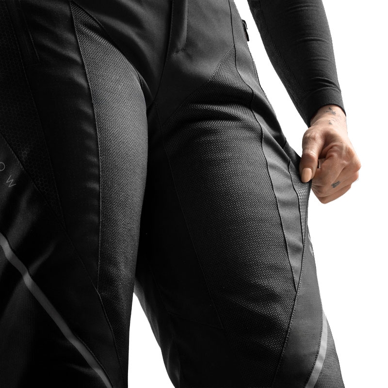 Pantaloni de motocicletă de damă prelungiți Rebelhorn Hiflow V negri
