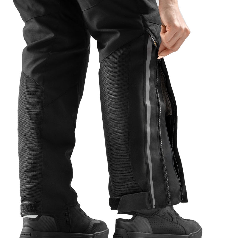 Pantaloni de motocicletă de damă prelungiți Rebelhorn Hiflow V negri