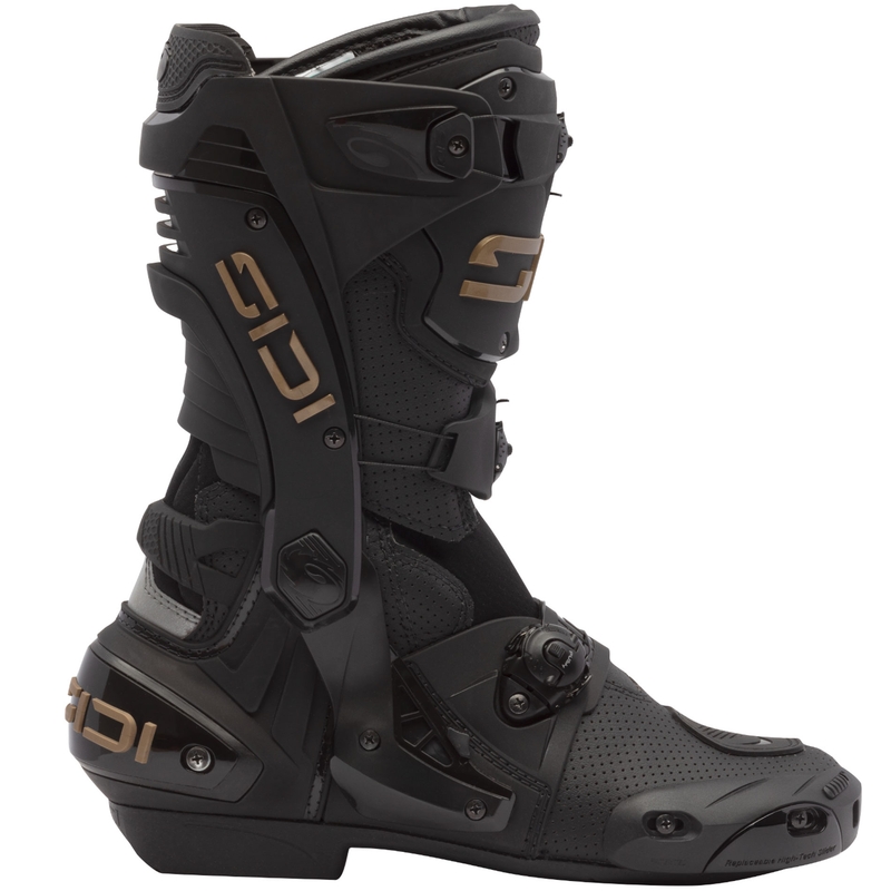 Ghete moto SiDi Rex Air negru-bronz