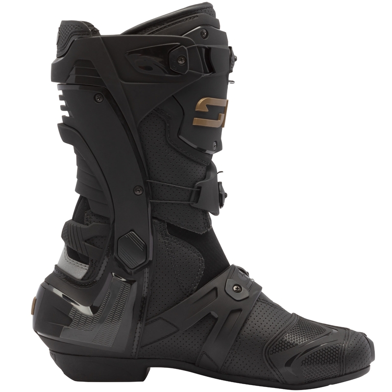 Ghete moto SiDi Rex Air negru-bronz