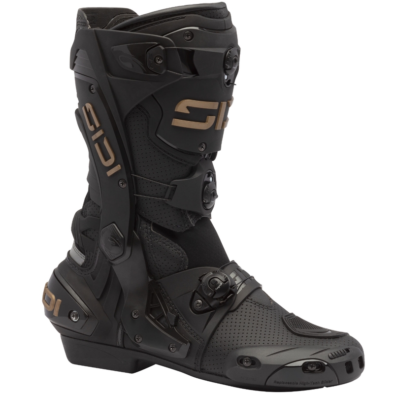 Ghete moto SiDi Rex Air negru-bronz
