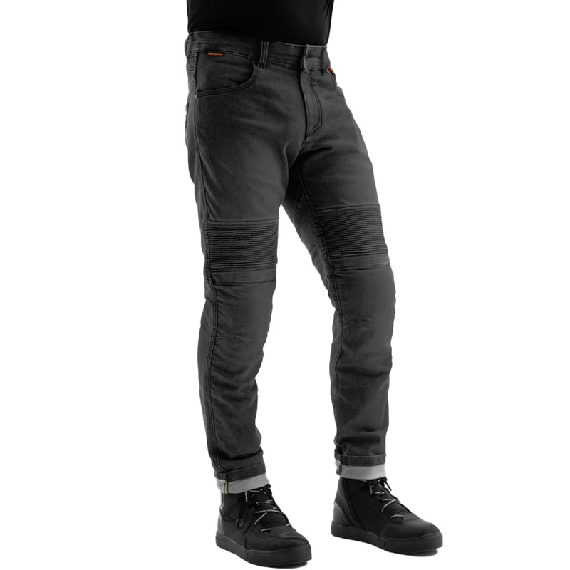 Blugi motocicletă Rebelhorn Revolt Monolayer negri