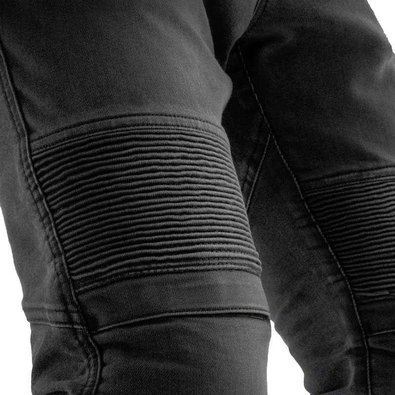 Blugi moto prelungi Rebelhorn Revolt Monolayer negri