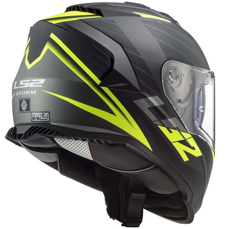 Cască integrală pentru motocicletă LS2 FF800 Storm II Nerve negru-galben fluo