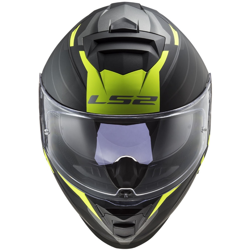 Cască integrală pentru motocicletă LS2 FF800 Storm II Nerve negru-galben fluo