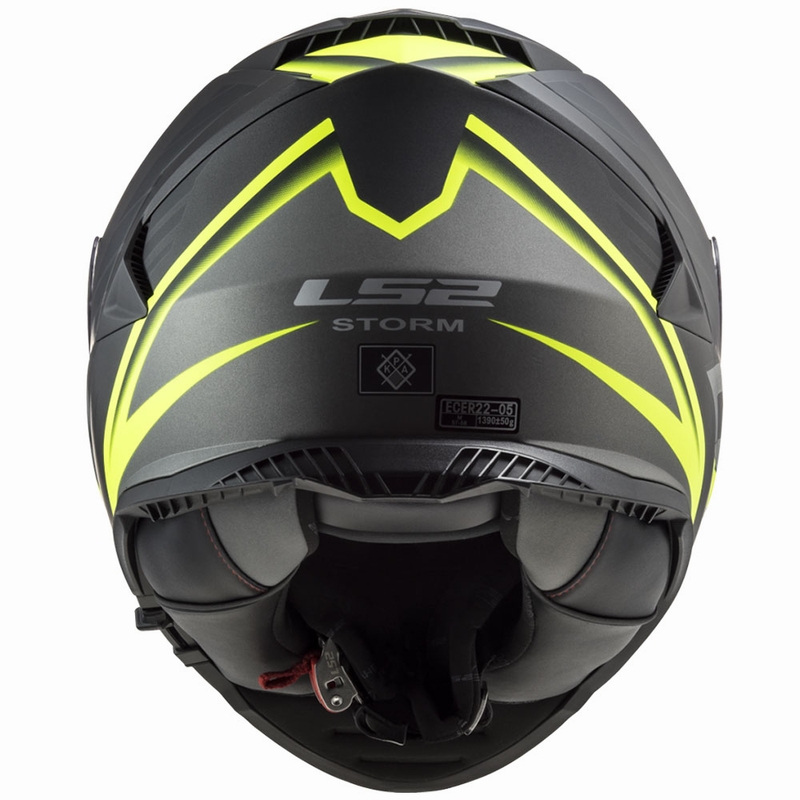 Cască integrală pentru motocicletă LS2 FF800 Storm II Nerve negru-galben fluo