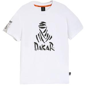 Tricou Dakar DES LOGO25 alb