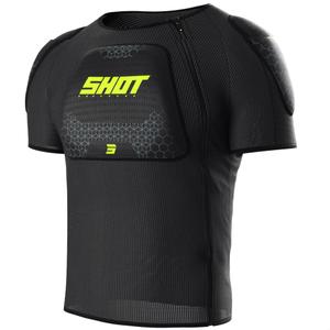 Tricou de protecție Shot Airlight negru-galben fluo